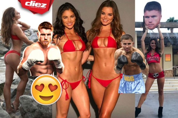Las hermosas chicas del ring en la pelea Canelo-Golovkin