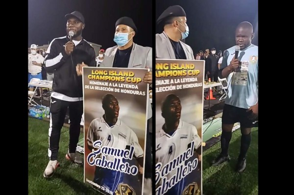 Samuel Caballero recibió homenaje por su trayectoria en la final de la 'Copa Ráyelo' en Brentwood