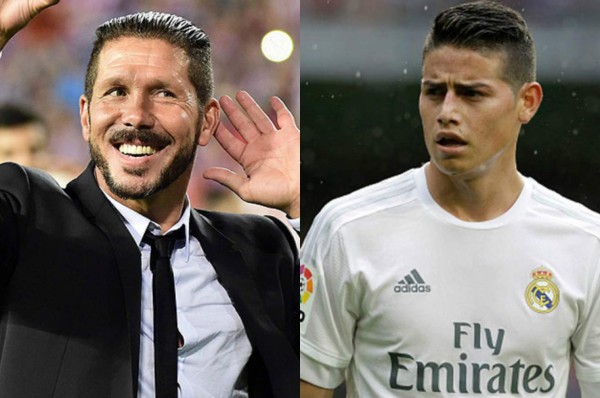 Simeone quiere llevarse a James Rodríguez del Real Madrid