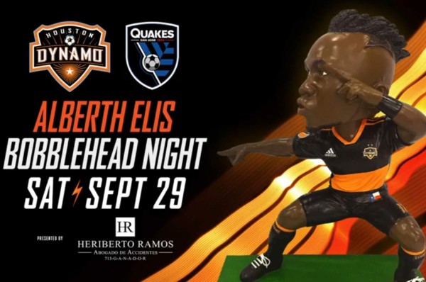 Houston Dynamo regala miles de muñequitos alusivos a Alberth Elis