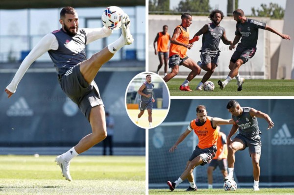 Con dos nuevas novedades y toques de balón: Así fue el entrenamiento del Real Madrid