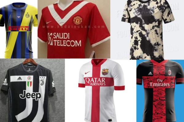 Inéditas: Las camisas de los grandes equipos de Europa que nunca se hicieron realidad&nbsp;&nbsp;