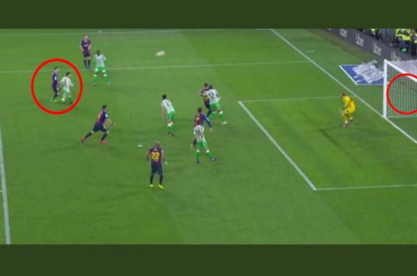 Picadita y al ángulo: El golazo de Lionel Messi que selló su hattrick contra el Betis