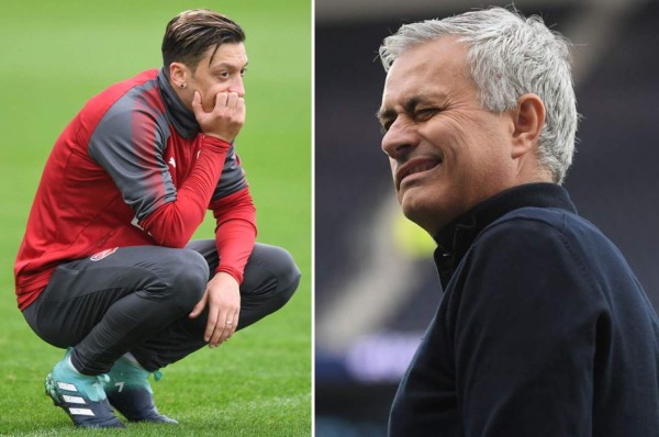 Ozil prefiere retirarse antes que jugar en el Tottenham y recibe un duro dardo de Mourinho