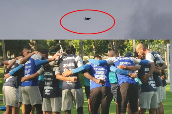 ¿Espías canadienses? Un drone sobrevoló entrenamiento de Honduras y Fabián Coito se alertó