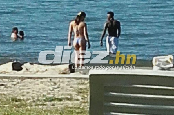 Alberth Elis e Isabel Zambrano, juntos en las playas de Puerto Cortés