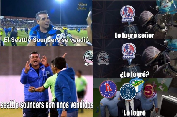 Los brutales memes de Olimpia donde se burlan de Motagua y Diego Vázquez tras eliminar a Seattle