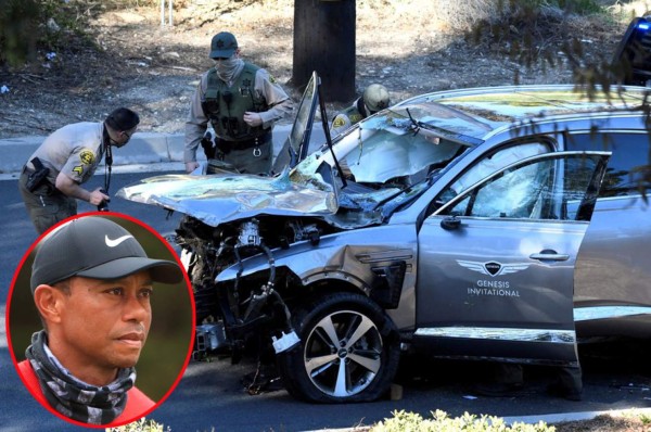 Tiger Woods estaba inconsciente luego de su accidente, asegura un testigo que acudió al lugar
