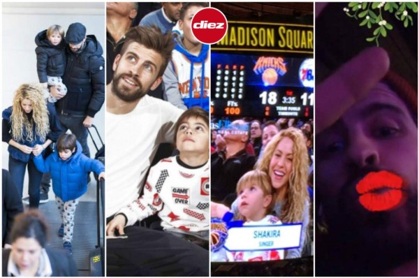 Escapada, besos y NBA: Piqué y Shakira sorprenden compartiendo la navidad en New York