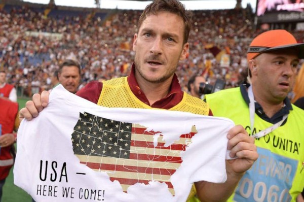 El New York Cosmos estaría interesado en fichar a Francesco Totti