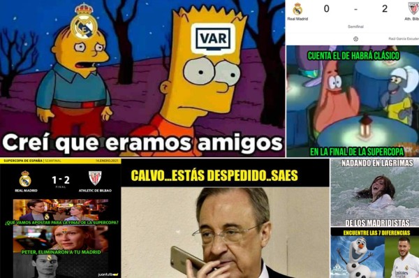 Muy crueles: los memes destrozan al Real Madrid por quedar eliminado de la Supercopa de España
