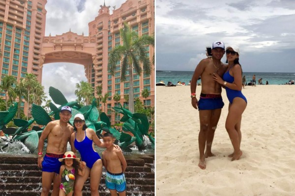 Emilio Izaguirre recarga baterías en las paradisíacas islas de Las Bahamas