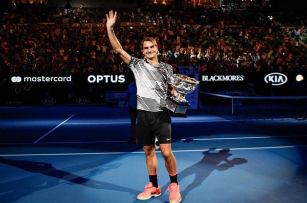 Federer vence a Nadal y conquista por quinta vez el Abierto de Australia