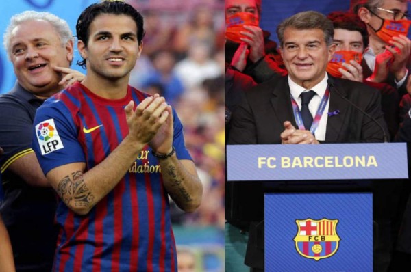 Cesc Fábregas se deshace en halagos con Laporta: 'Es la persona correcta para el futuro del Barcelona'