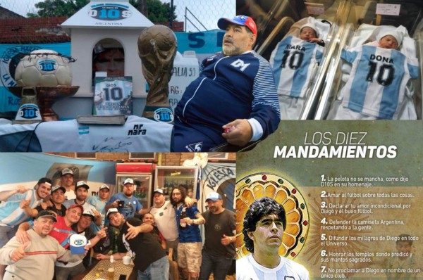 FOTOS: Así celebró la iglesia 'Maradoniana' el cumpleaños 59 de Diego, conoce sus diez mandamientos&nbsp;&nbsp;&nbsp;