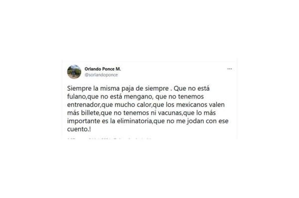 Orlando Ponce 'explota' tras eliminación de Honduras ante México en Copa Oro: 'Siempre es la misma paja'