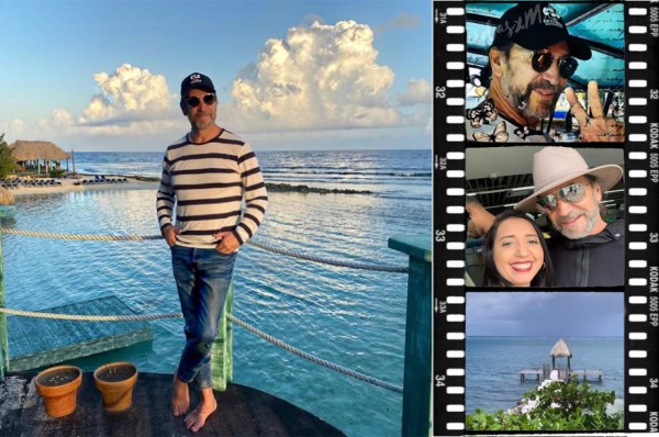 ¡Presume a Honduras! Así disfruta Marco Antonio Solís de unos días de vacaciones en Roatán