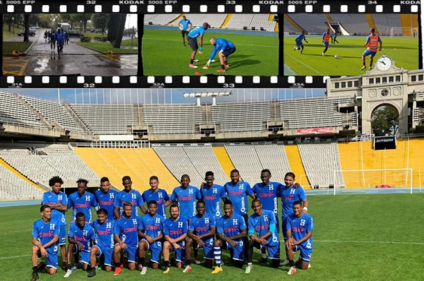 Las imágenes del entreno de Honduras en el Estadio Olímpico en Montjuïc, Barcelona