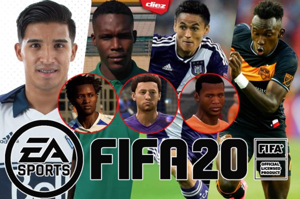 ¿Son iguales? Así aparecen los legionarios hondureños en el FIFA 20