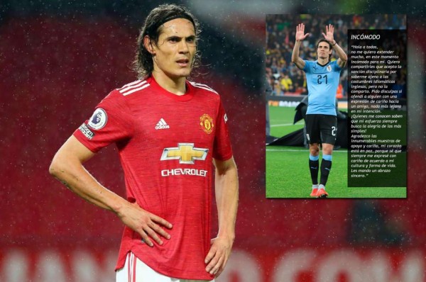 Cavani sobre la insólita sanción: 'Mi corazón está en paz porque me expresé con cariño de acuerdo a mi cultura'