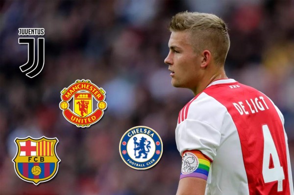 Lucha entre Juve, Chelsea, United y Barcelona por De Ligt