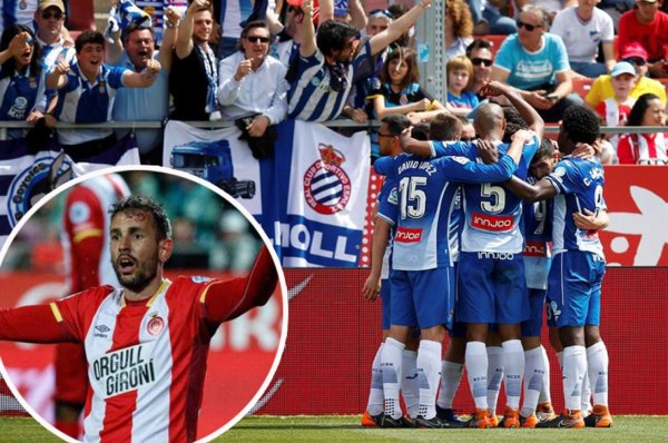 Sin 'Choco' Lozano, el Girona se estrella contra el Espanyol y complica su sueño de Europa League