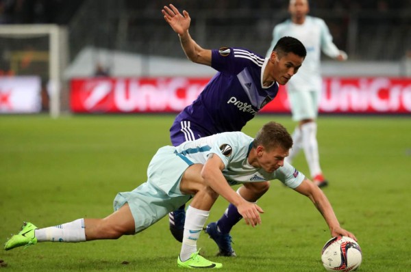 Andy Najar vuelve a ser titular con el Anderlecht