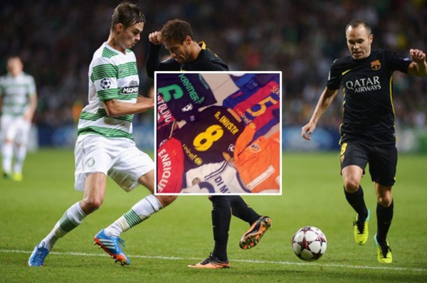 ¡Solos cracks! Emilio Izaguirre muestra su impresionante colección de camisetas