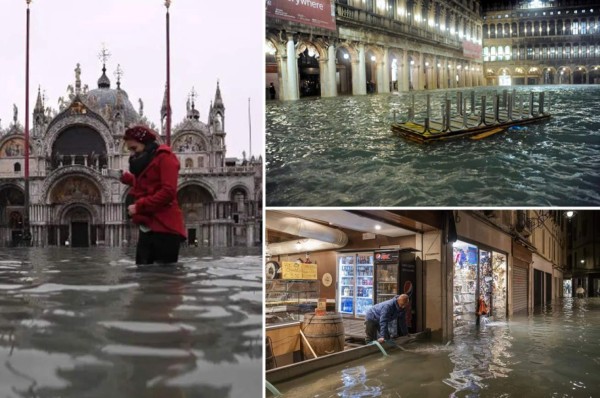 Devastación apocalíptica: Las impactantes imágenes de Venecia inundada