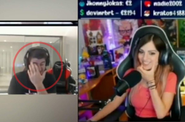 Así es Cristinini, la preciosa gamer que estaba siendo pretendida por Courtois en directo