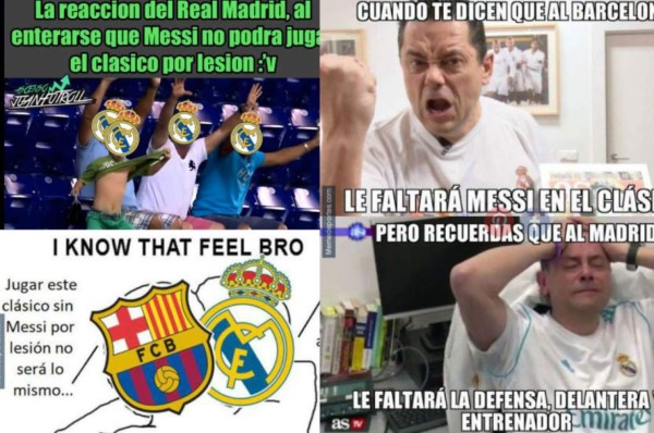 Sin Messi ni CR7: Los divertidos memes previo al clásico Barcelona-Real Madrid