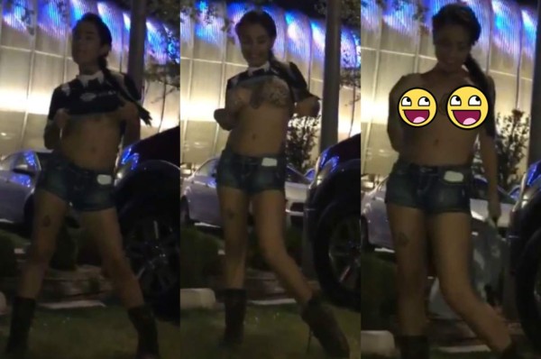 ¡Aficionada se desnuda en el estadio por el triunfo de Monterrey!