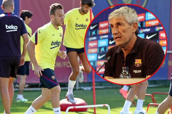 Setién revela lo que dijo Arthur a sus compañeros antes de marcharse a la Juventus