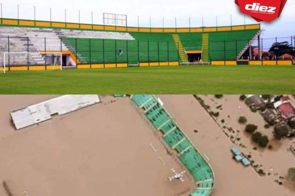 ¡Daño total en el engramillado! Así luce el estadio de Parrillas One tras ser azotado por dos huracanes