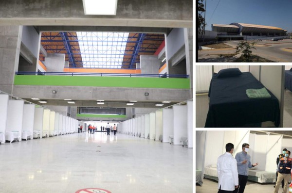 Polideportivo de la UNAH listo para recibir pacientes con coronavirus en Honduras
