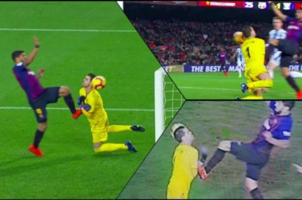 Leganés pide una explicación oficial tras la polémica jugada entre Luis Suárez y Cuéllar&nbsp;&nbsp;