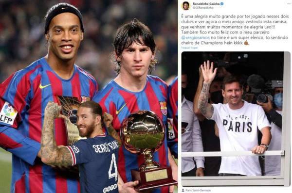 El bonito mensaje de Ronaldinho a su amigo Messi tras fichar con PSG: 'Huelo aroma de Champions'