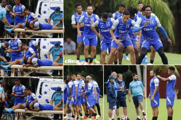 Los cariñitos de Edwín Rodríguez y las bromas de Deiby: el penúltimo entreno de Honduras con el combo completo