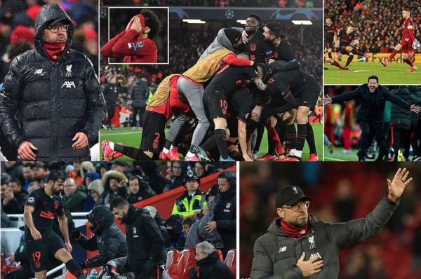 Cholo Simeone enloquece en Anfield; Jürgen Klopp muy triste pide perdón