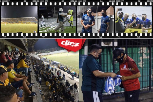 NO SE VIO EN TV: Pedro Troglio firma camisa, visita de seleccionados y el llenazo en el Morazán