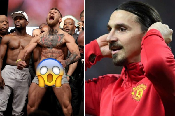 Zlatan Ibrahimovic sorprende a Connor McGregor en el día de su gran combate