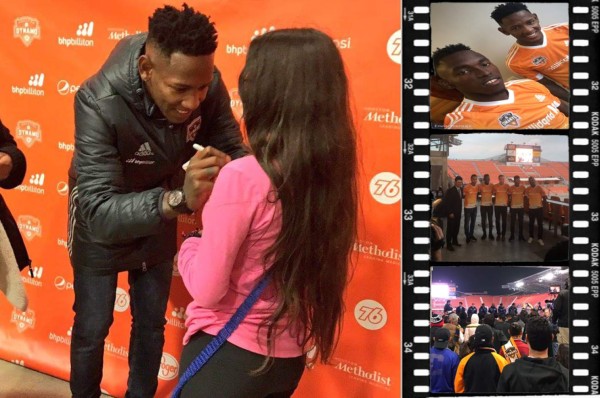 Así fue la presentación de Elis y Quioto con el Houston Dynamo