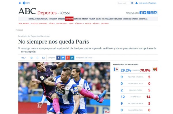Prensa internacional critica al Barcelona, que pasó de lo sublime a lo ridículo