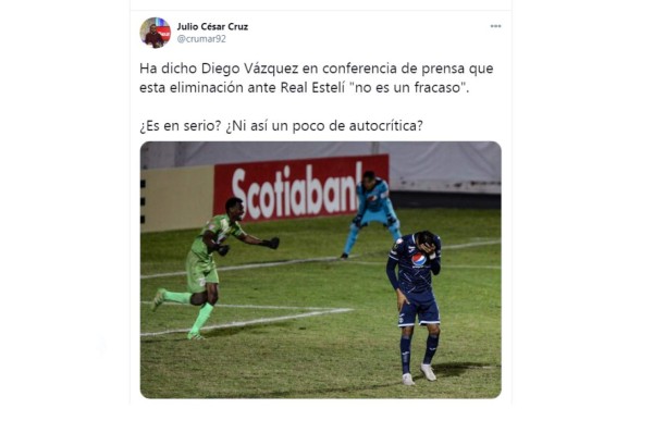 Periodistas tildan de 'bochorno' y 'vergüenza' el papelón de Motagua ante Real Estelí