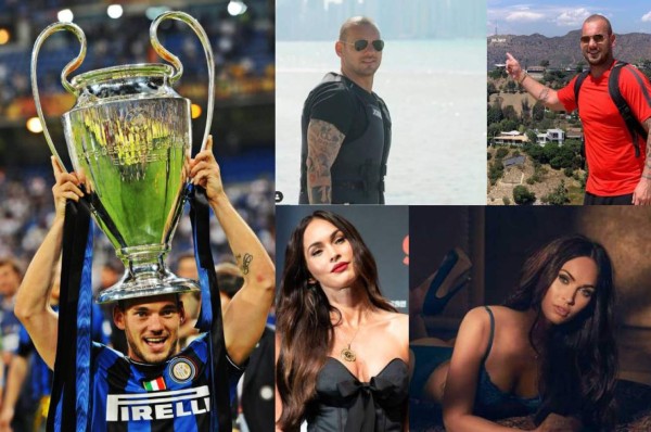 Sneijder revela su 'travesura' de fiesta con Megan Fox una noche antes de un partido de Champions