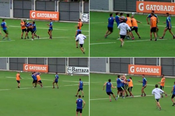 ESCÁNDALO: Dos jugadores del Boca Júniors se van a los golpes en entrenamiento