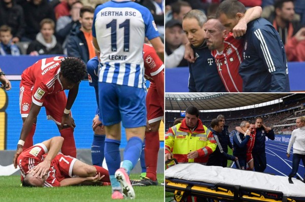 La fea lesión de Ribery que puede alejarlo de las canchas varios meses