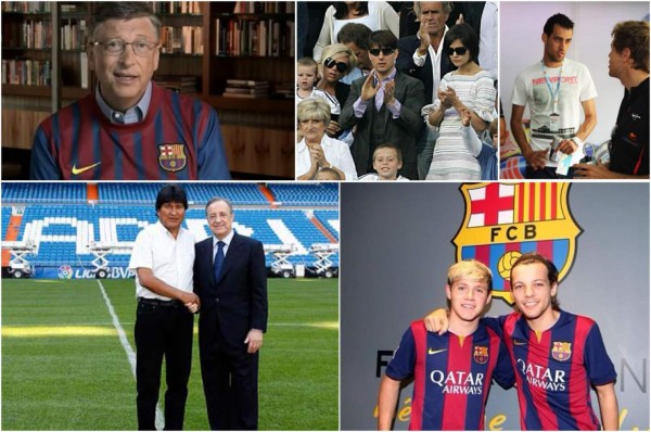 ¡Los famosos tienen su equipo para el clásico español Barcelona-Real Madrid!