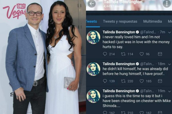 Hackean la cuenta de la esposa de Chester Bennington luego de la muerte del vocalista
