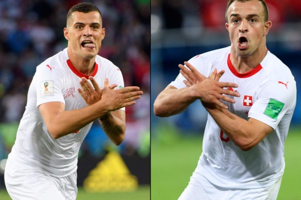 Razón por la que Xhaka y Shaqiri celebraron con el mismo gesto el triunfo de Suiza